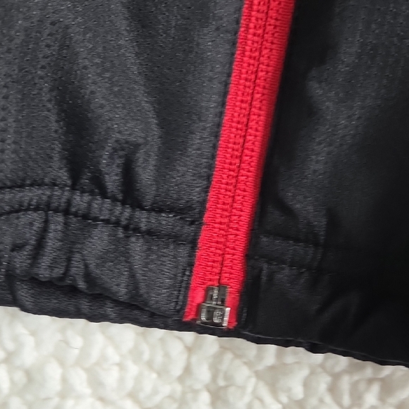 Reebok 49ers San Francisos Black and Red Hooded Windbreaker Winter Jacket - Picture 7 of 14